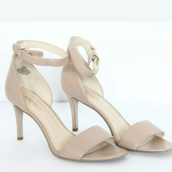 NWOT Nine West | Nude Ankle Strap Heels - Picture 1 of 8